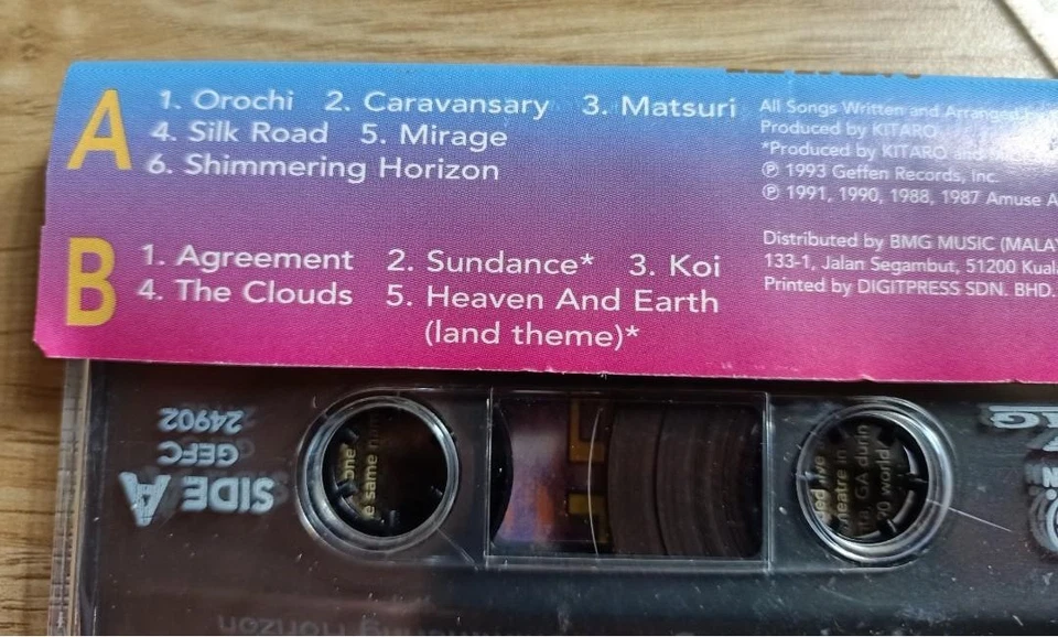 Kitaro : The Best Of Kitaro ( Cassette Tape ) - Image 3 of 4