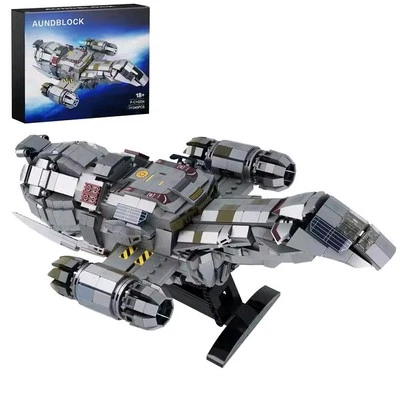 BUILDMOC Serenity the Spaceship Firefly Model Building Blocks with Stand MOC Toys Boxed