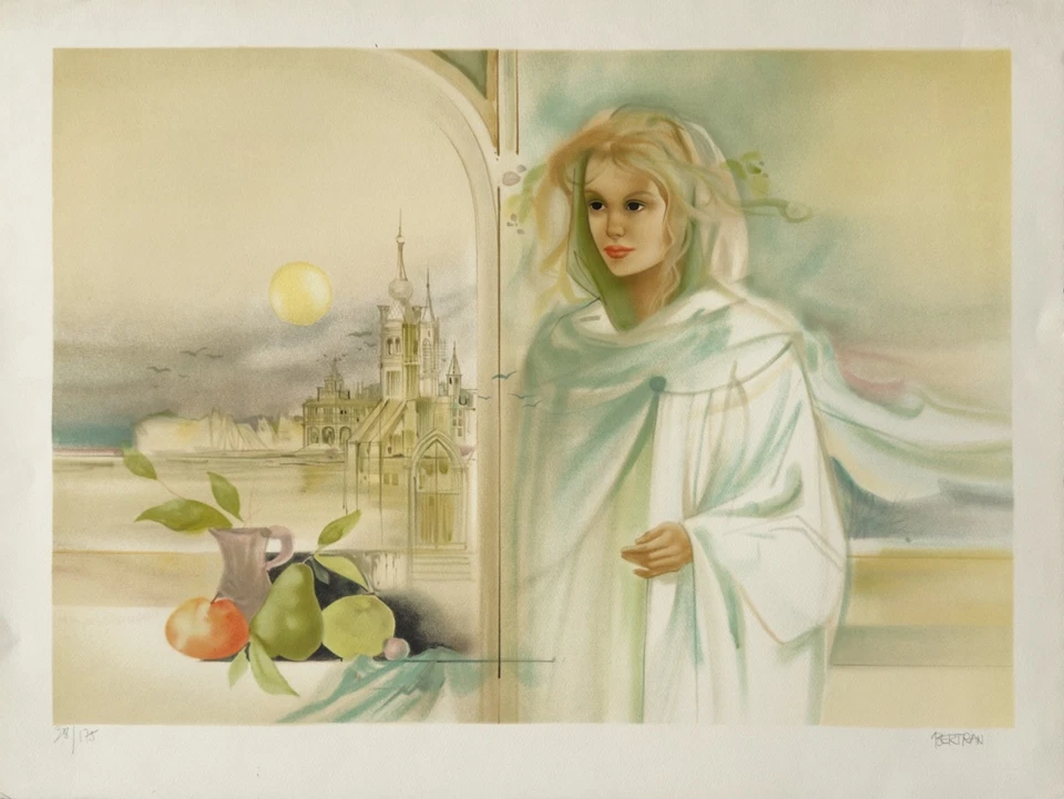andré bertran Lithographie originale signée numérotée Nancy Lorraine Allégorie - Photo 1/1