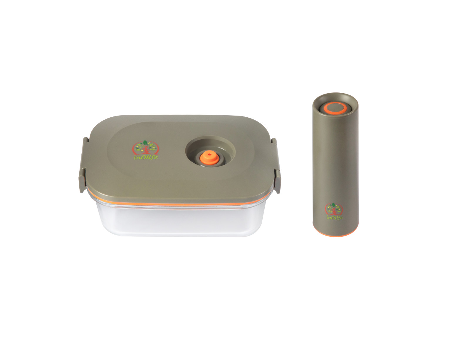 INOLIFE Sous-vide INOBOX Pack conservation étanche anti-gaspillage en verre borosilicate 1.5L