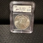 1986 Silver Eagle 1oz ICG MS70 Austin Hutto Signed!!