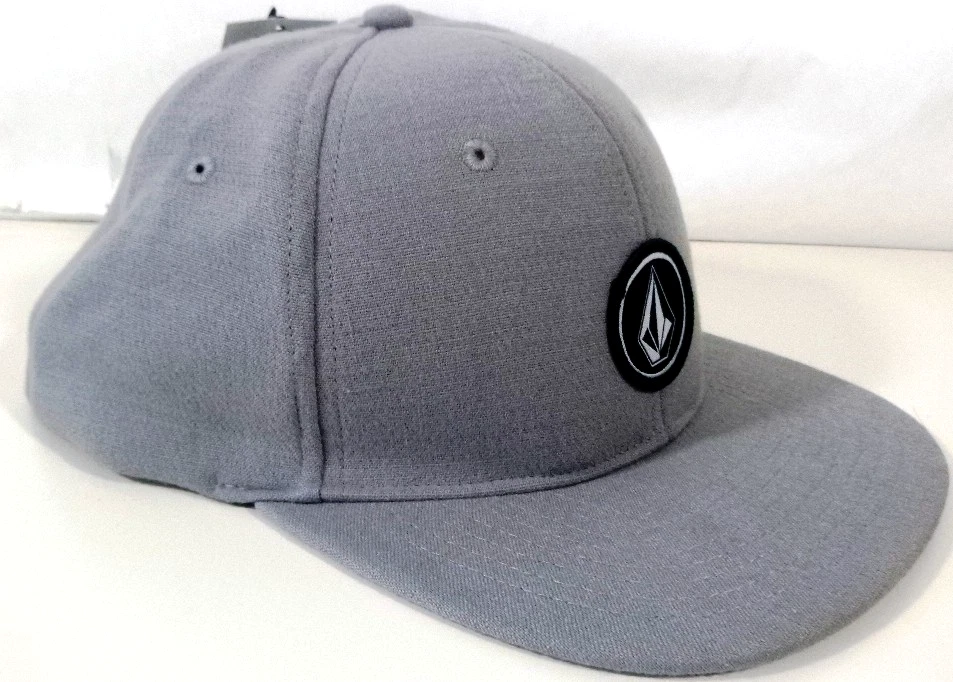 Volcom-Mens Flex Fit, Fitted Hat-Large/XL-Stretch Back-Gray-NEW w/Tags! - Image 2 of 4