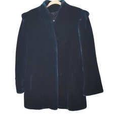 Vintage Faux Fur Coat Blue size 14