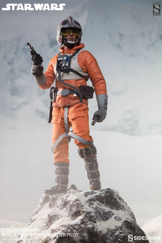 SIDESHOW STAR WARS LUKE SYWALKER ROGUE GROUP SNOWSPEEDER EXCLUSIVO 12" 1/6 2013 Foto 4 de 4