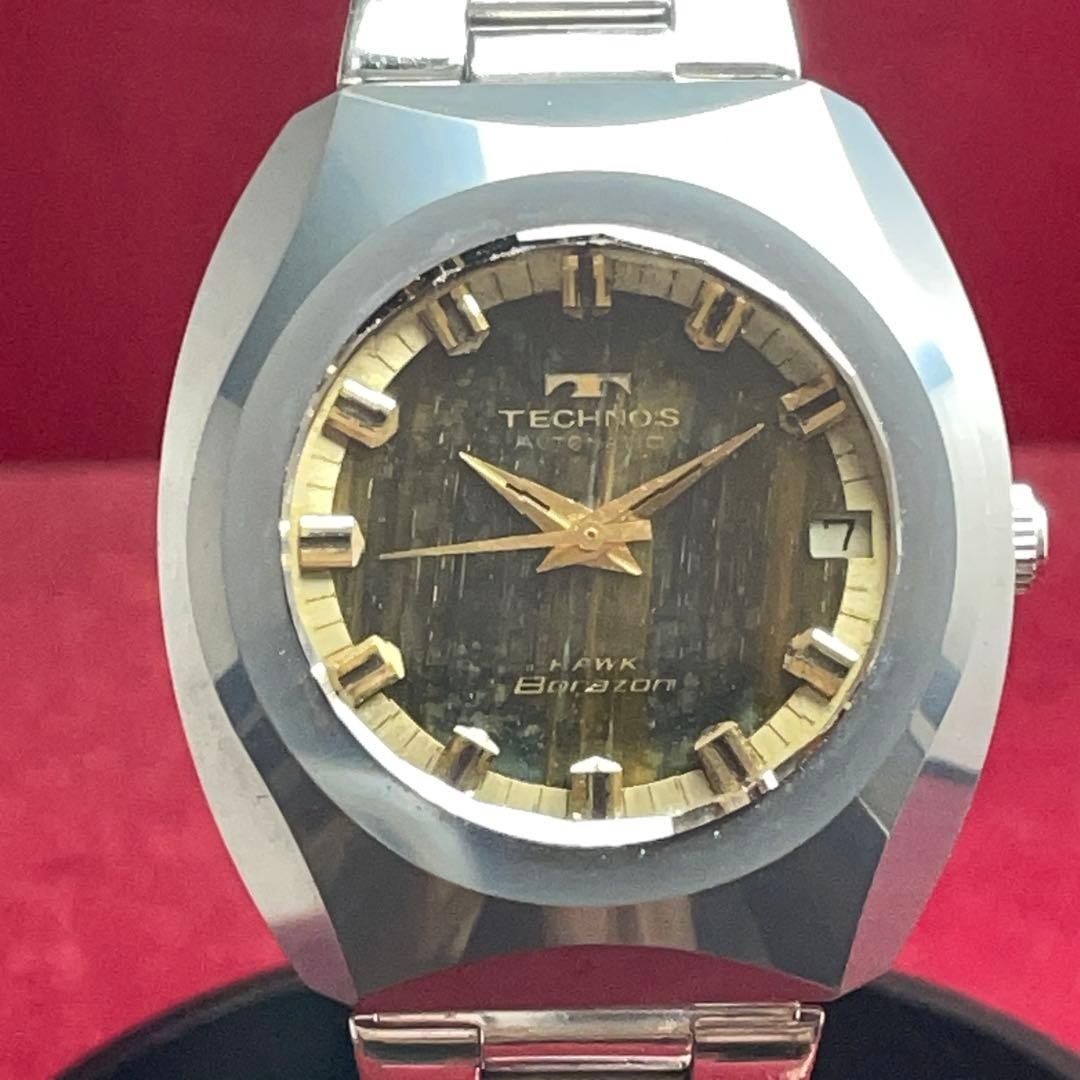 TECHNOS Borazon HAWK Automatic 36mm Tiger Eye Dia… - image 4
