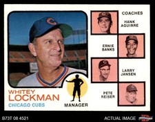 1973 Topps #81 Whitey Lockman Cubs Leaders SOL 8 - NM/MT