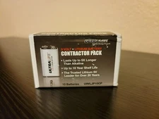 Ultralife 9v lithium contractor pack 10 Batteries