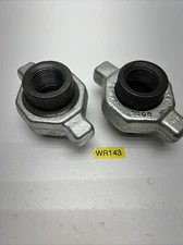 (2) KEMPER 3000-THREADED A105-1"  STEEL METAL CONNECTING UNIONS FAST SHIPPING!