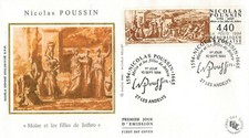 1994-Fdc Enveloppe Soie 1°Jour**/N.Poussin-Moïse-Andelys(27)-Yv.2896