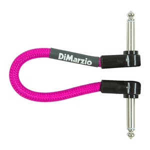 DiMarzio-Neon-Overbraid-Jumper-Cable-Pedal-Coupler-Pink-6-in
