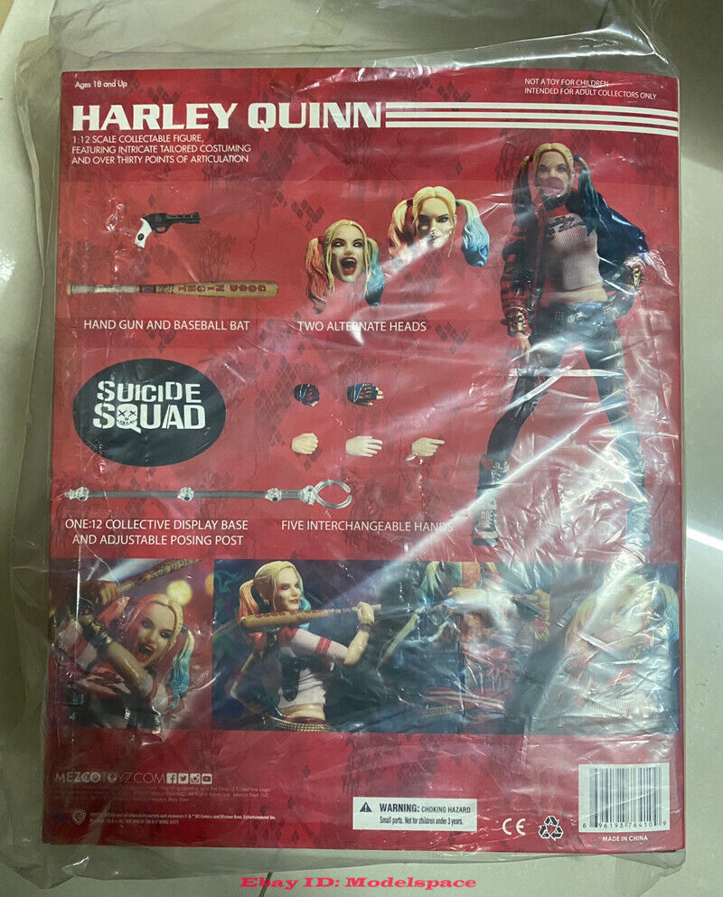 Mezco One:12 Suicide Squad DC Harley Quinn Action Figure Mezco One:12 Suicide Squad DC Harley Quinn Action Figure