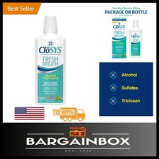 Alcohol-Free 32 Oz Sensitive Mouthwash - Clinically Proven Fresh Breath Care