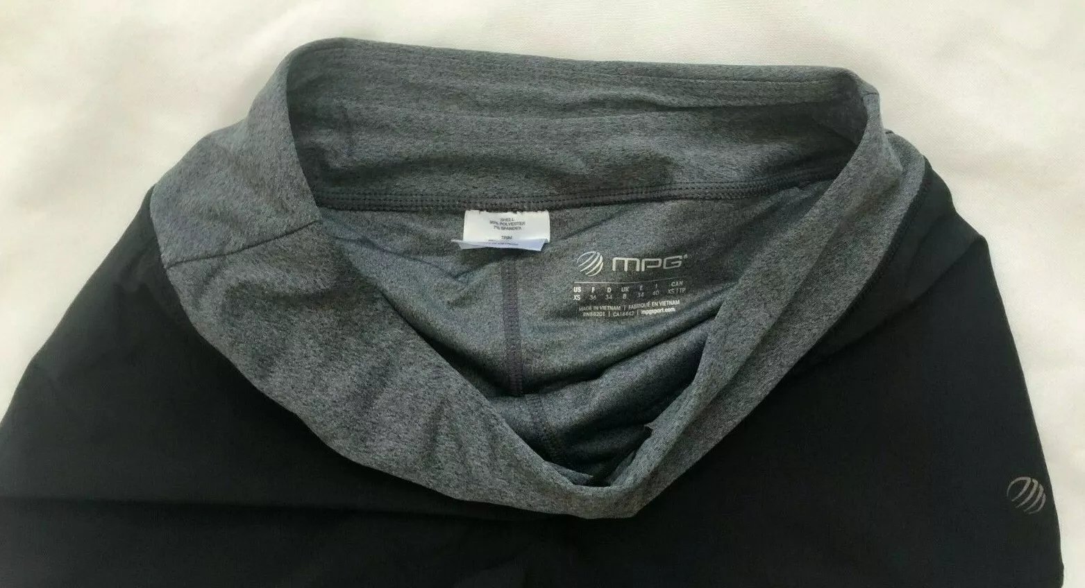 mpg stretch two layer athletic running gym shorts