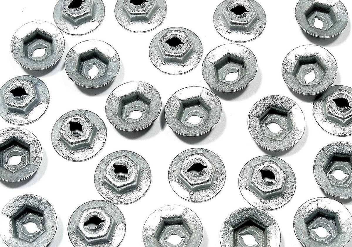 Emblem & Trim Thread Cutting PAL Nuts Fit 1/8