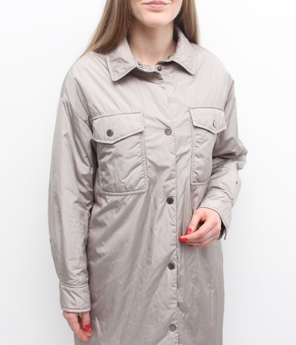 Authentic Women's MONCLER Camicia Down Puffer Jacket Coat Long Size 42 fits ~M - Picture 5 of 15
