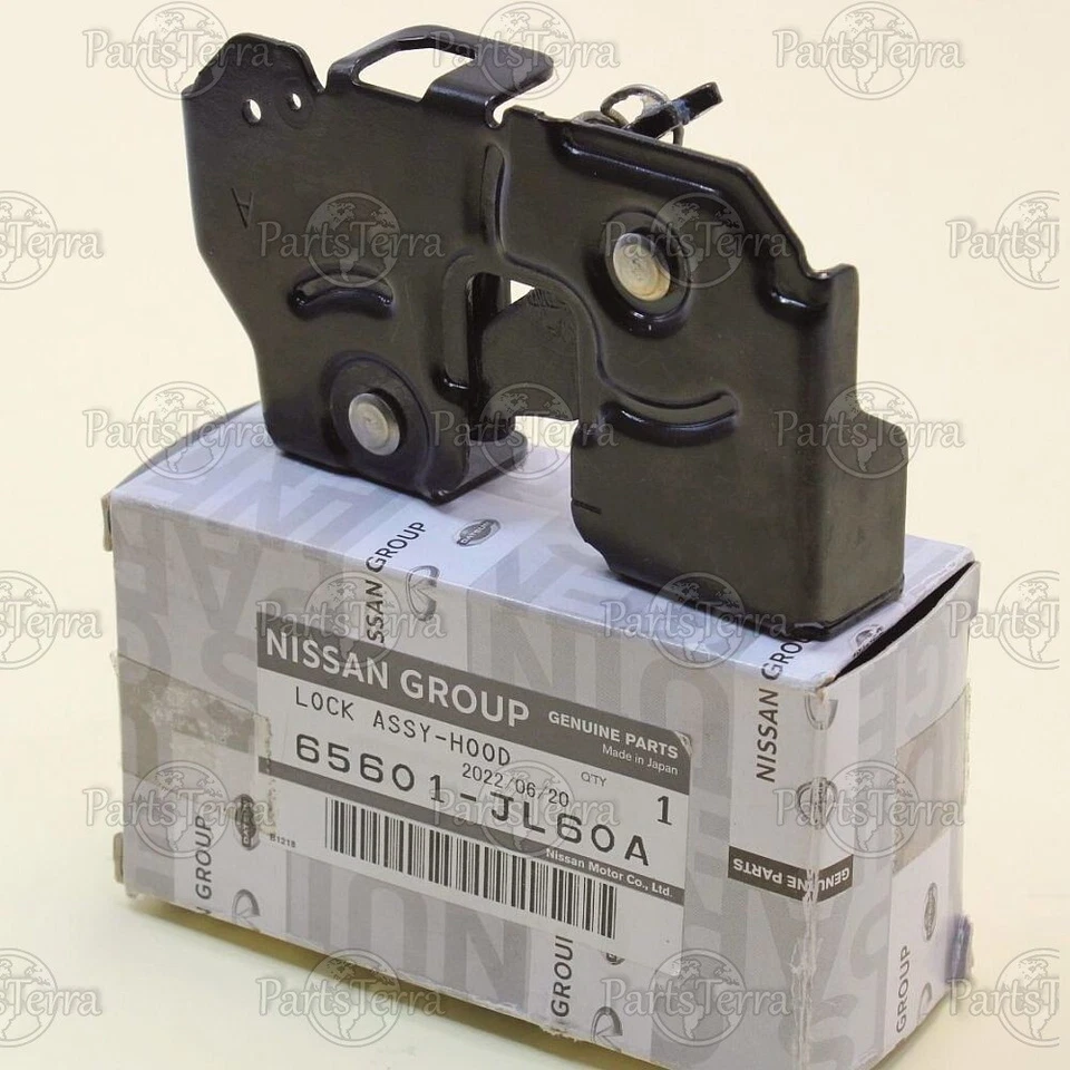 65601-JL60A Nuevo Genuino OEM Nissan GT-R 250Z Infiniti G25 G35 Conjunto de Bloqueo de Capó Foto 4 de 4