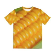 All Over Print T Shirt Unisex Adult CORN Funny Gag Novelty Gift Food Snack Tee