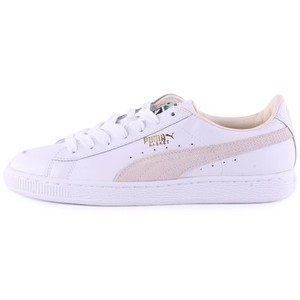 women's puma basket classic white trainers