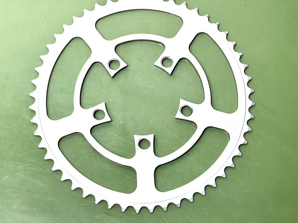 Stronglight 52 Tooth 86mm BCD 5 Bolt Aluminum Chain Ring Silver road bike - Image 2 of 4