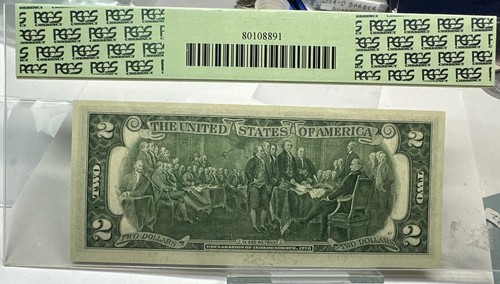 Fr 1935-J 1976 $2 FRN PCGS 65PPQ GEM KANSAS CITY GREEN SEAL BANKNOTE - Picture 3 of 4