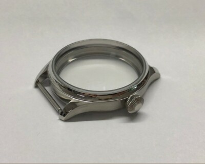 Cassa Orologio 44mm Metallo Spazzolato Per Movimenti ETA 6497/6498 E Seagull ST36