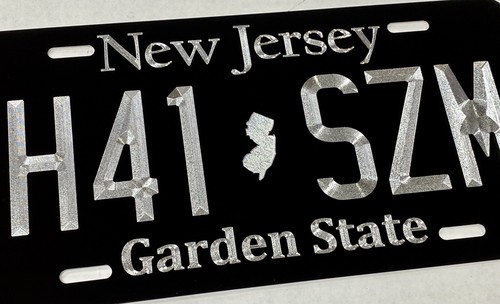 Custom New Jersey NJ State Car Tag REFLECTIVE Diamond Etched Front License Plate - Picture 2 of 10