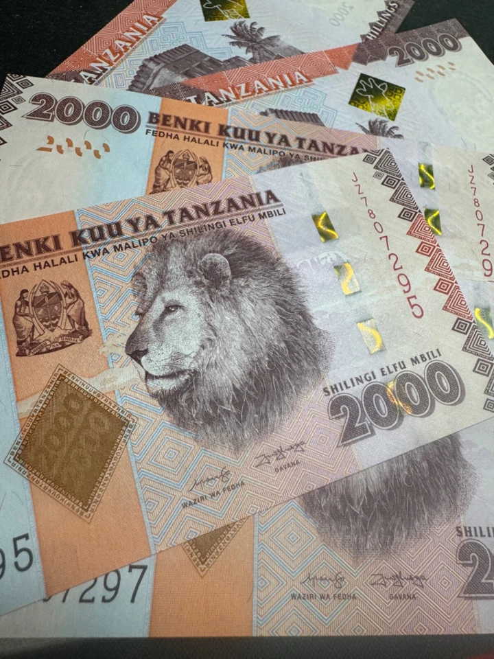Nuevo Tanzania 2000 chelines, moneda circulada 2025, papel moneda P-42, UV PASS Foto 4 de 4