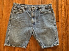 Vintage Levi's 505 Shorts Size 38 Blue Denim Jean Jorts Vtg