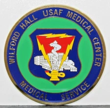 Wilford Hall USAF Medical Center Full Color Metal Insignia Emblem Badge Disk