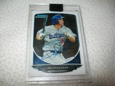 2018 TOPPS ARCHIVES 13 CHROME JOC PEDERSON SIGNED AUTO #D/5 LOS ANGELES DODGERS