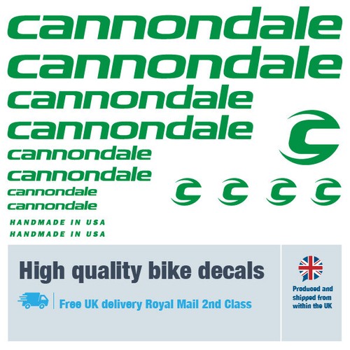 Cannondale bike decal / labels with free bike protection (30 pack) - 20 colours - Picture 9 of 29