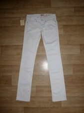 REPLAY JENNPEZ Stretch Jeans Slim Fit Hüftig Weiß W27 L34 **NEU**