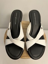 Tommy Hilfiger Ladies White Criss Cross Wedges Size 7.5