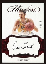 2016-17 Flawless JERRY WEST AUTO Premium Ink Ultra Short Print 2/15! 