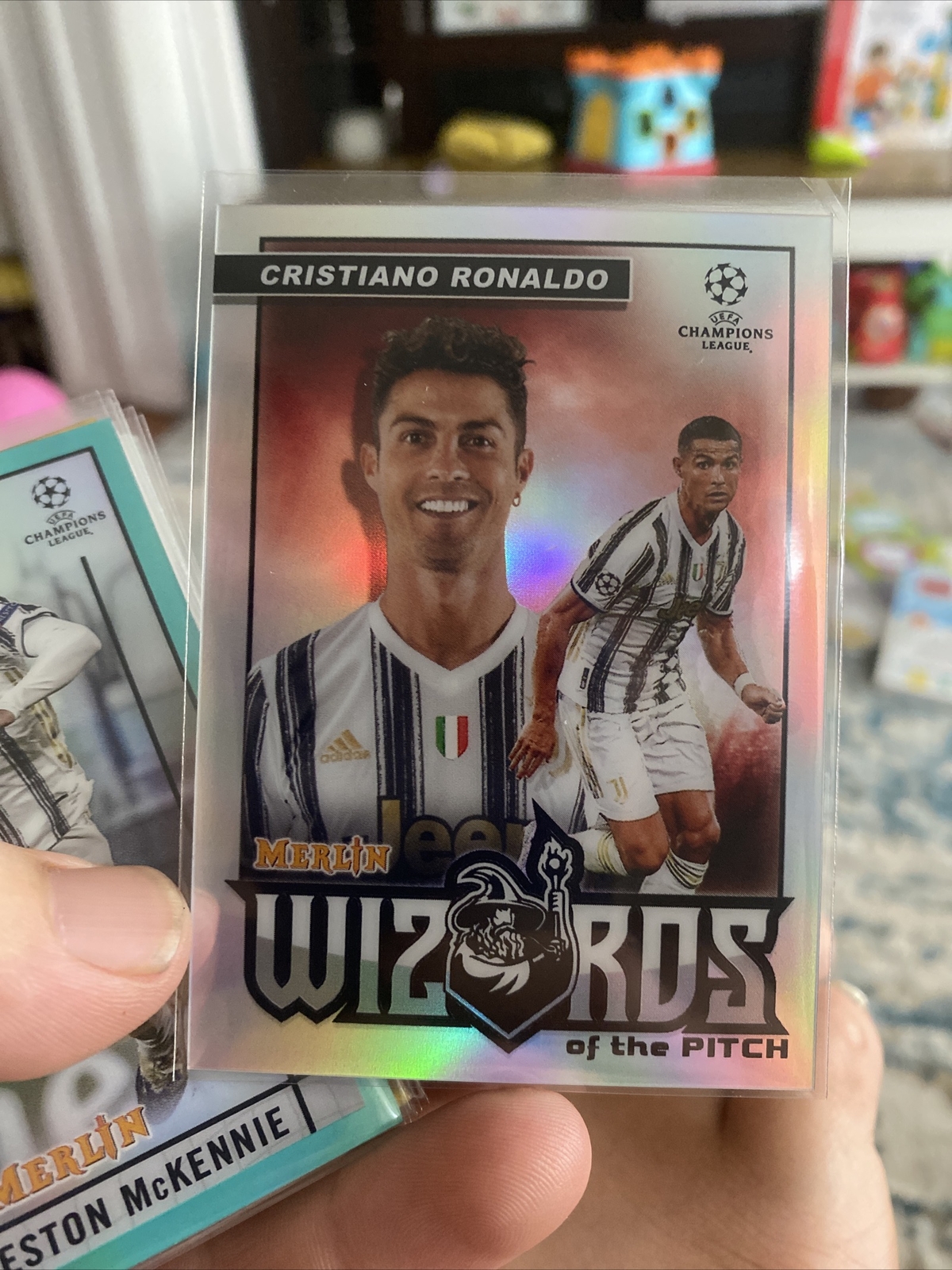 2020-21 Topps Merlin Chrome Cristiano Ronaldo Wizards of the Pitch Insert W-CR