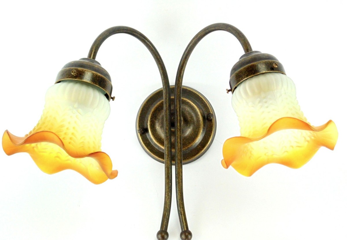 Applique en verre Doré / Laiton 20 cm Vela | Maisons du Monde