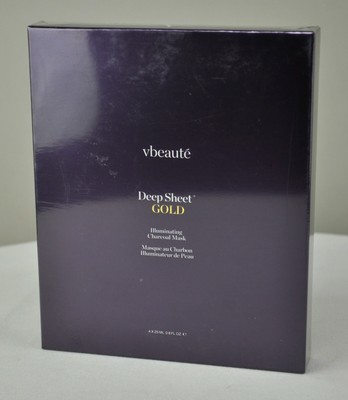 Vbeauté Deep Sheet Gold Illuminating Charcoal Mask