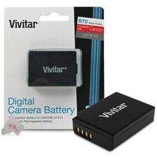 Vivitar LP E10 Rechargeable Replacement Battery for Canon EOS Rebel T7 T6 T5