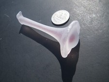 Sea Glass, Clear and Red Stem