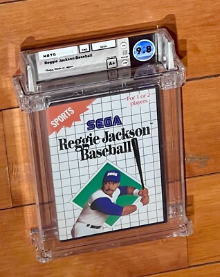 Reggie Jackson Baseball Sega Master System SMS NES 9.8 A+ WATA CGC VGA x Sealed
