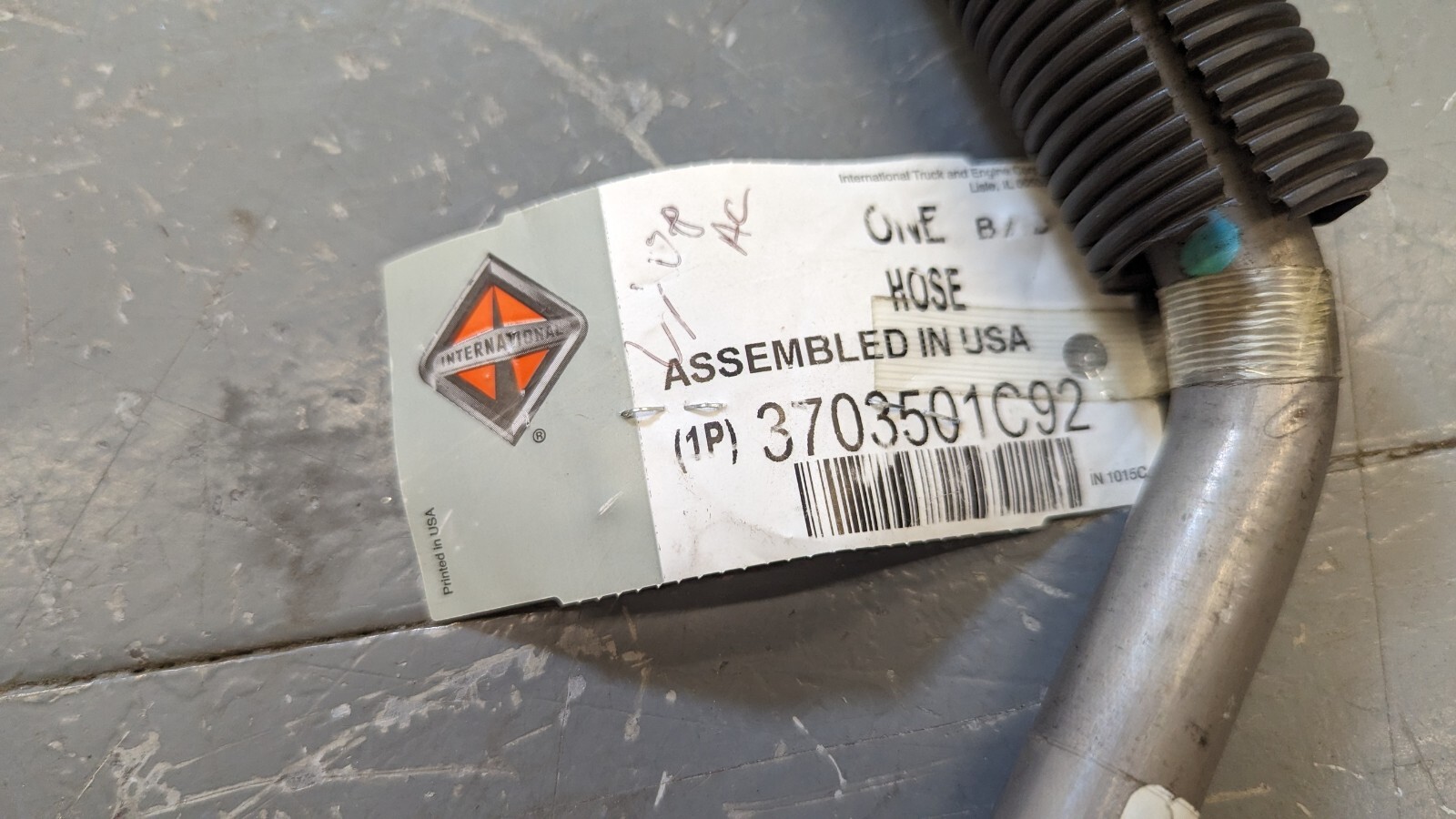 3703501C92 International A/C Hose Evaporator to Compressor  