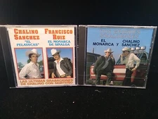 2 CD📀-CHALINO SANCHEZ/EL MONARCA-GRANDES SINALOENSES/ULTIMAS GRABACIONES-NUEVOS
