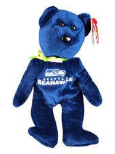 New Retired Ty Beanie Babies NFL Seattle Seahawks Football Bear with Tags
