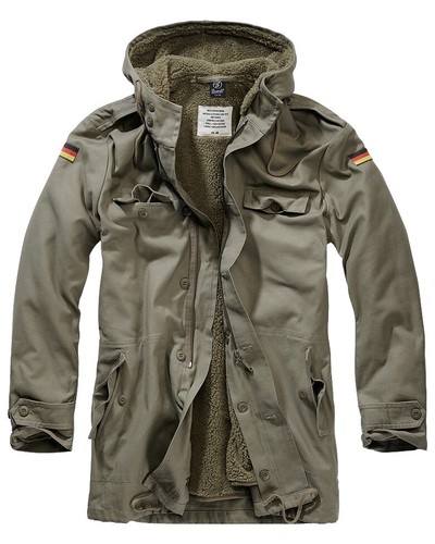 BRANDIT Giacca Giubbotto uomo militare invernale BW Parka Flag Olive Over  sizes | eBay