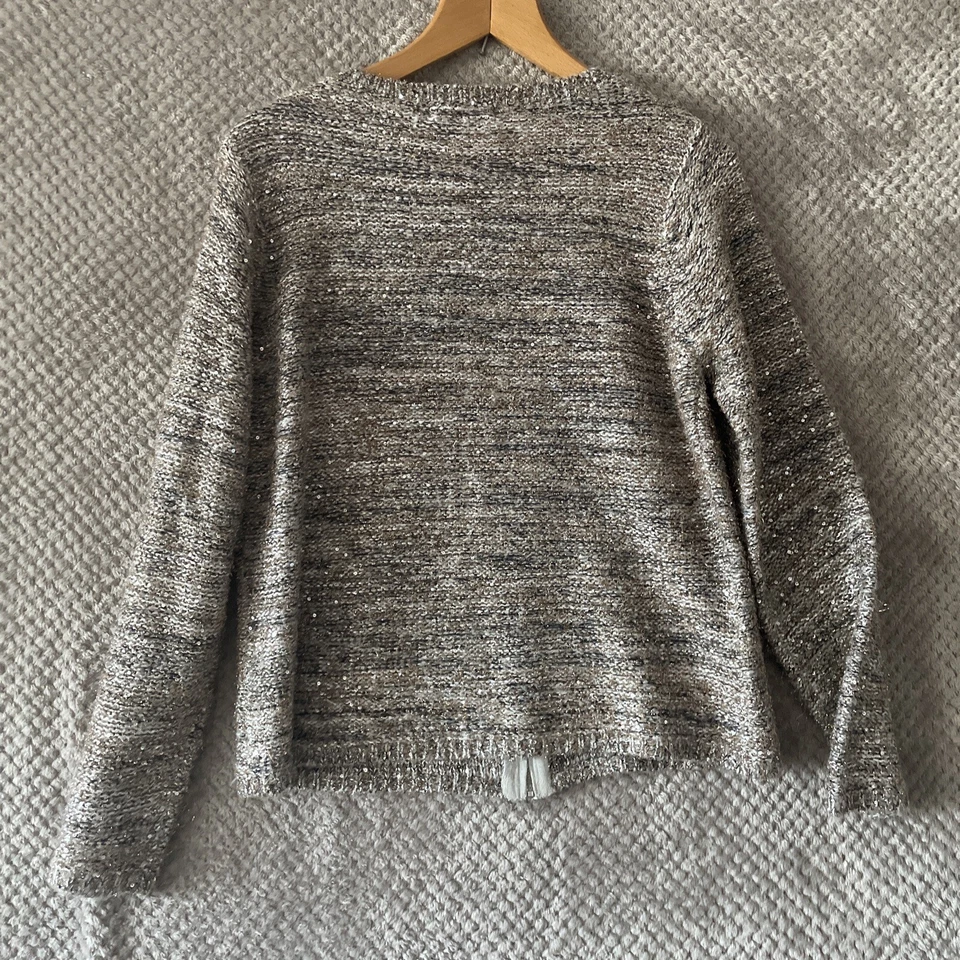 MODA BY GEORGE WOMENS JACKET ZIP UP SIZE UK 18 KNITTED ROUND NECK - Image 2 of 4