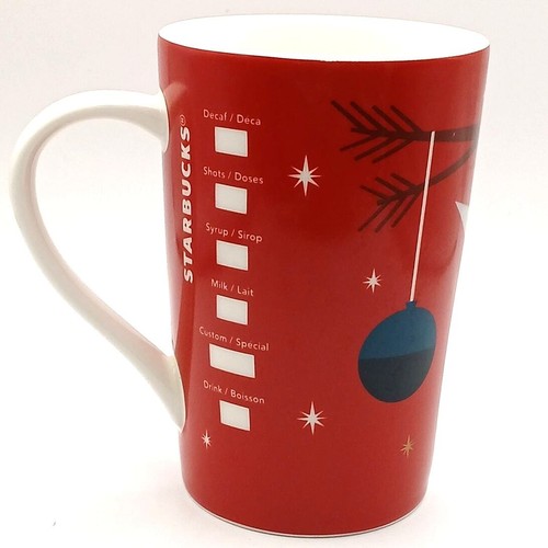 Taza/taza de café Starbucks Holiday Christmas 2012 color: rojo y blanco - Imagen 7 de 7