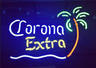Corona Extra Beer Palm Tree 20"x16" Neon Light Lamp Sign Bar Open Club Glass
