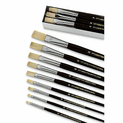 Pennello Punta Piatta Pura Setola Ngradi12 Serie 577 Lebez Cf 12 Pz