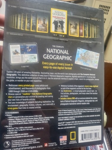 NATIONAL GEOGRAPHIC Every Issue Since 1888 - 2008 for Windows/Mac New Sealed - Picture 2 of 2