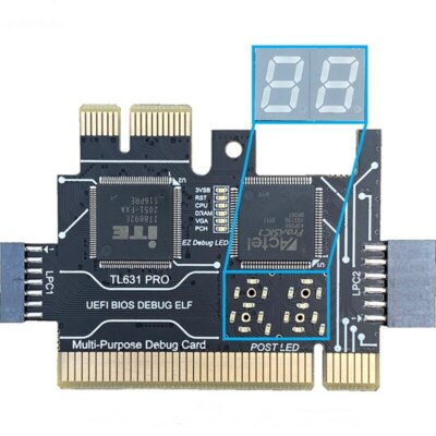 TL631 Pro LPC-DEBUG Test Card PCI PCI-E LPC Diagnostic Tester LPCDebug Post Card
